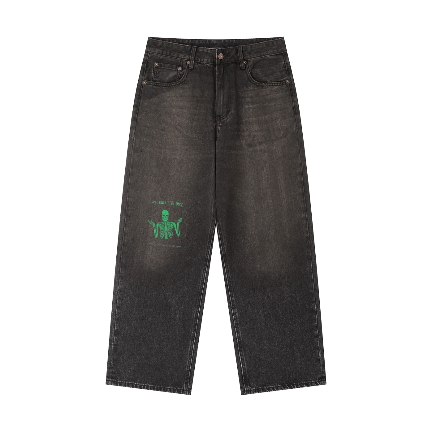 Vintage Wash Heavyweight Denim Jeans