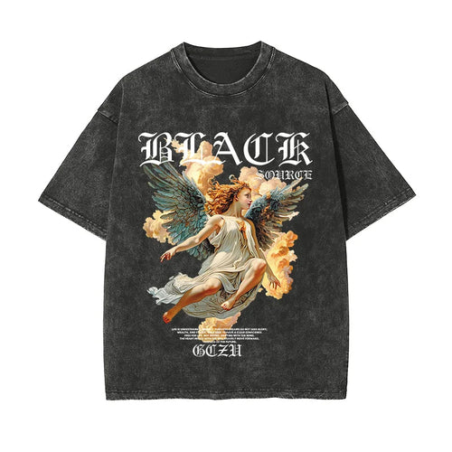 Y2k Gothic Punk Style Men T Shirt Clothes Harajuku Oversized T-shirt